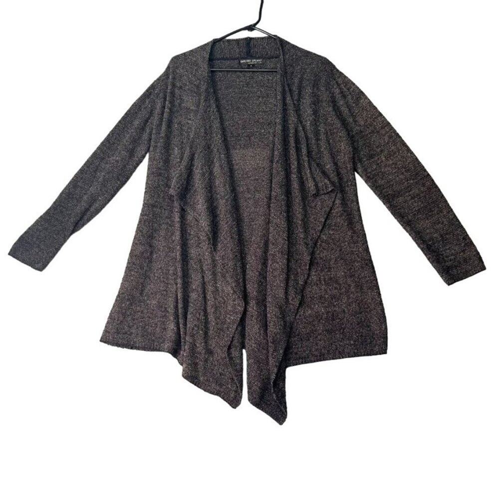Barefoot Dreams Cardigan Brown 1X Bamboo Chic Lite Calypso Waterfall Open Front